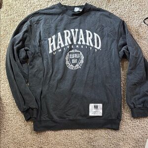 H&M Dark Gray Harvard Crewneck Sweater